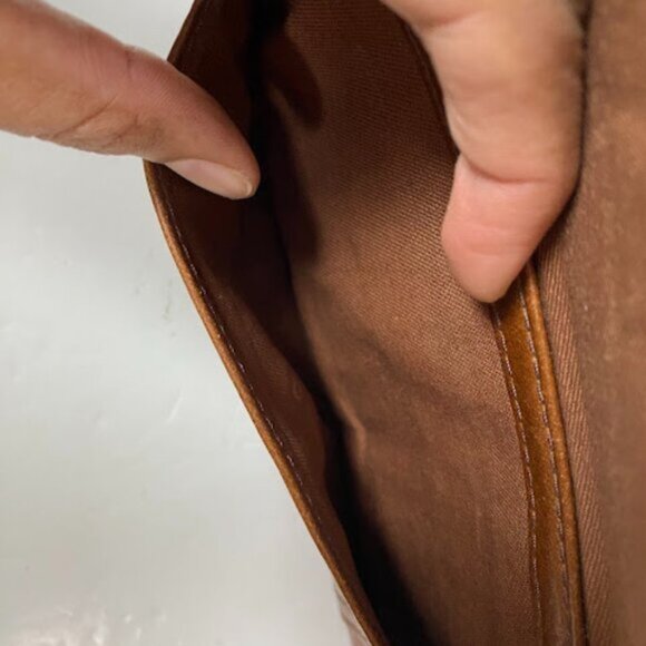 Fossil Brown Genuine Leather Trifold Wallet One Size - Picture 7 of 10